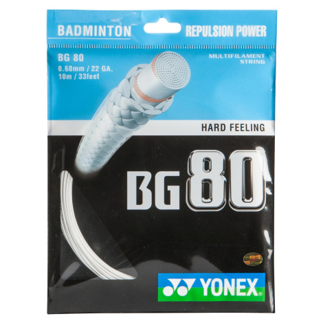 YONEX Bedmintonový výplet BG 80 biely
