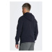 MIKINA GANT WAFFLE TEXTURE ZIP HOODIE EVENING BLUE