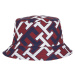 Tommy Hilfiger Klobúk - TH MONOGRAM REV BUCKET HAT modrý