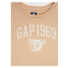 Béžové dievčenské tričko GAP 1969