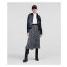 Sukňa Karl Lagerfeld K Print Pleated Skirt Čierna