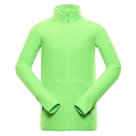 Men's fleece sweatshirt ALPINE PRO GARIM neon green gecko