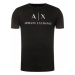 Armani Exchange Tričko 8NZTCJ Z8H4Z 1200 Čierna Slim Fit