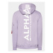 Alpha Industries Mikina Back Print 178318 Fialová Regular Fit