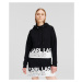 Mikina Karl Lagerfeld Jeans Klj Regular Logo Stripe Hoodie Black