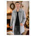 PLT8365 DEWBERRY MEN'S COAT-STRAIGHT GREY