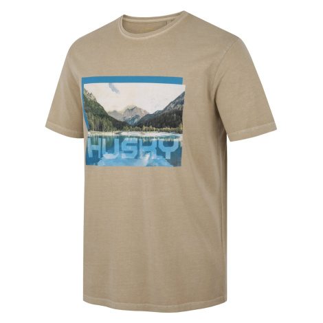 Men's cotton T-shirt HUSKY Tee Lake M beige