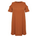 Trendyol Curve Brown Wrap Knitted Plus Size Dress