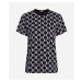Tričko Karl Lagerfeld Kl Monogram Aop T-Shirt Čierna