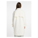 DreiMaster Vintage Prechodný kabát  biela ako vlna