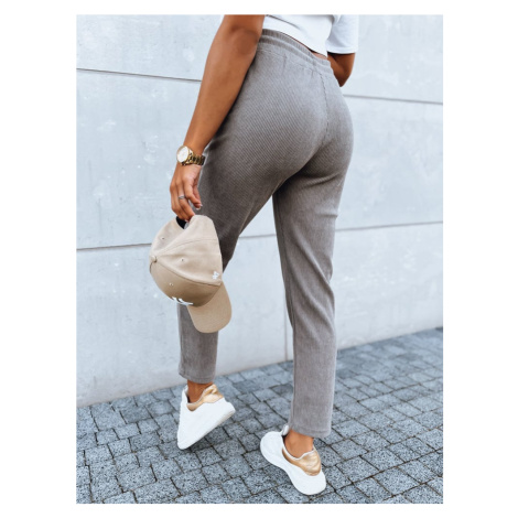 Women's sweatpants STARLUXE dark beige Dstreet