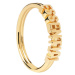 PDPAOLA Elegantný pozlátený prsteň ESSENTIAL Gold AN01-608 54 mm