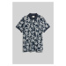 POLOKOŠEĽA GANT PALM LEI PRINT SS POLO EVENING BLUE