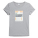 Dámske turistické tričko s krátkym rukávom 4F TSHIRT F274-27S-COLD LIGHT GREY