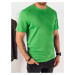 Men's T-shirt with print, green Dstreet