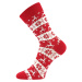 Lonka Elfi Unisex ponožky s vianočným motívom BM000002822200100638 červená