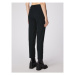 Simple Bavlnené nohavice SPD506-02 Čierna Slim Fit