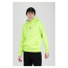 Tommy Jeans Mikina - TJM NEON SMALL LOGO HOODIE neónovo zelená