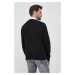 Bavlnený sveter Polo Ralph Lauren pánsky,čierna farba,teplý,710775885012