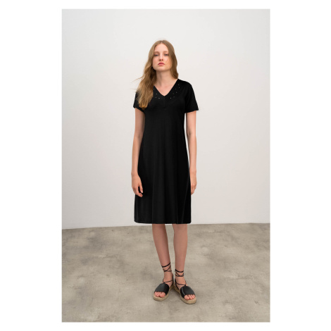 Plain Dress BLACK 6XL model 17162450 - Vamp