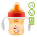 CHICCO Hrnček Training s držadlami 200 ml orange 6 m+