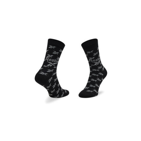 Reebok Súprava 3 párov vysokých ponožiek unisex Classics Fold-Over GG6683 Čierna