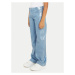 Calvin Klein Jeans Bavlnené nohavice IG0IG02383 Modrá Wide Leg