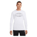 Nike DF TEE LS SLUB FH GFX Pánske tričko s dlhým rukávom, biela, veľkosť