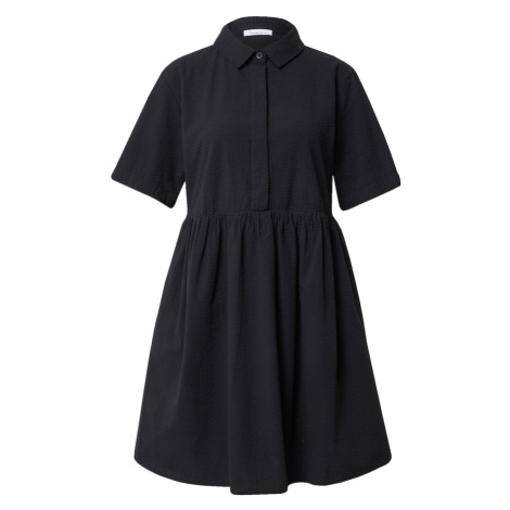 KnowledgeCotton Apparel Košeľové šaty  čierna Knowledge cotton
