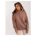 Brown women's sweatshirt with insulation