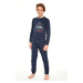Chlapecké pyžamo model 15904246 Kids Follow me tmavě modrá - Cornette