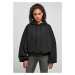 Women's Organic Oversized Terry Hoody Black