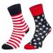 Tommy Hilfiger KIDS SOCK 2P STARS AND STRIPES Detské ponožky, tmavo modrá, veľkosť