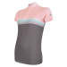 Women's cycling jersey Sensor Cyklo Summer Stripe Grey/Pink