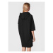 Sisley Úpletové šaty 4IPRLV01T Čierna Regular Fit