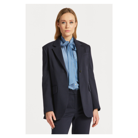 SAKO GANT D1. JERSEY BLAZER EVENING BLUE