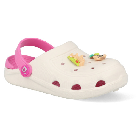 Dětské gumové pantofle D.D.step - J091-41700 bílé