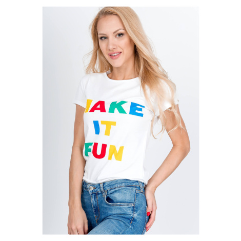 Women's T-shirt "Make it Fun" - white