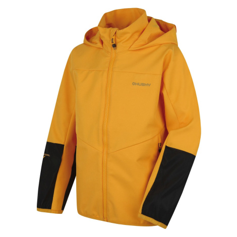 Children's softshell jacket HUSKY Sonny K yellow