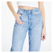 Kalhoty CALVIN KLEIN JEANS High Rise Straight Jeans Denim Light