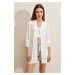 Bigdart 5887 Fine Cardigan - White