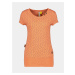 Oranžové dámske vzorované dlhé tričko Alife and Kickin