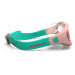 Detské plavecké okuliare Swimdow číre sklá ružovo-zelené
