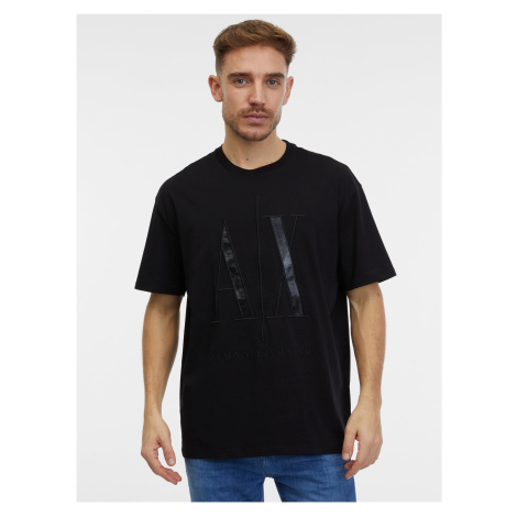 Black Mens T-Shirt Armani Exchange - Men