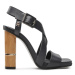 Tommy Hilfiger Sandále Hardware Block High Heel FW0FW07016 Tmavomodrá