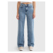 Big Star Woman's Wide Trousers Denim 190075 Denim-222