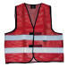 Korntex Thessaloniki Reflexná sieťovaná vesta KX502 Red
