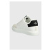 Kožené tenisky Calvin Klein Jeans CASUAL CUPSOLE HIGH/LOW FREQ biela farba, YM0YM00670