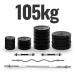 Physionics 91844 PHYSIONIC Vzpěračský set se závažím, hvězdicové zámky 105 kg