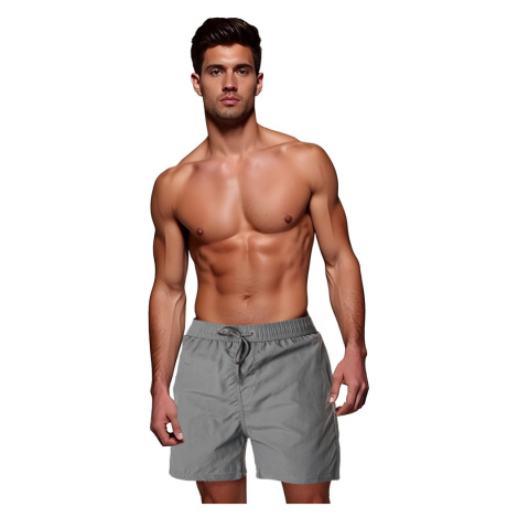 Spodenki męskie kąpielowe jasnoszare Dstreet